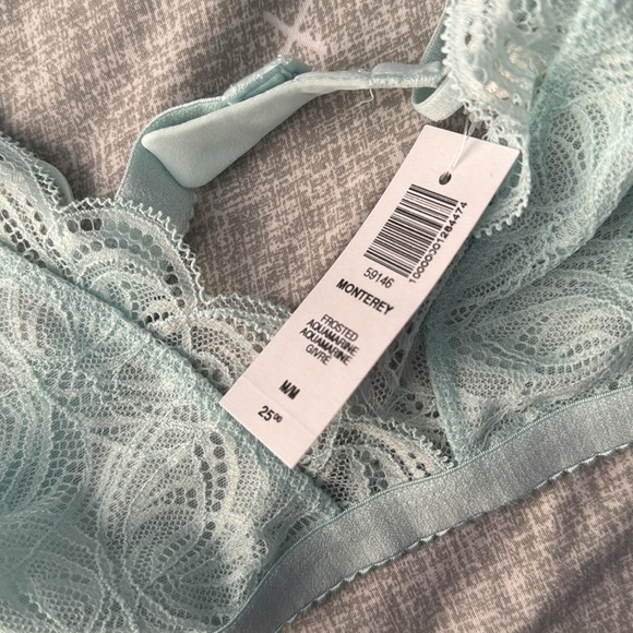 Aritzia Talula Monterey Bralette Frosted Aquamarine Size small - Picture 3 of 4
